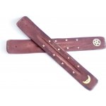 Mani Bhadra Stojánek na vonné tyčinky Buddha dřevěný 28 cm – Zboží Mobilmania