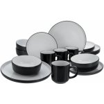 Creatable Jídelní servis Nordic Cool Black kombinovaný servis 16 ks – Zboží Dáma