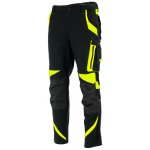 Sara Workwear Strečové kalhoty Neoflex černé žluté – Sleviste.cz
