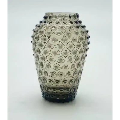 Váza 21cm – Hobnail – Ananas – hnědý kouř – Hledejceny.cz
