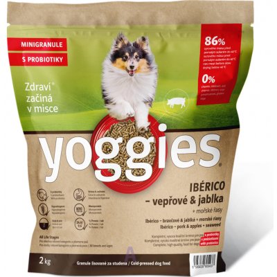 Yoggies MINI Ibérico vepřové maso s jablky lisované za studena s probiotiky 2 kg – Zboží Dáma