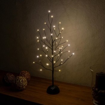 Nexos Dekorativní LED světelný strom s 48 LED, 60 cm - černý od 429 Kč -  Heureka.cz
