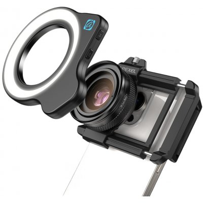 Apexel Zoom makro 10-20X objektiv s LED světlem pro smartphone – Zboží Živě