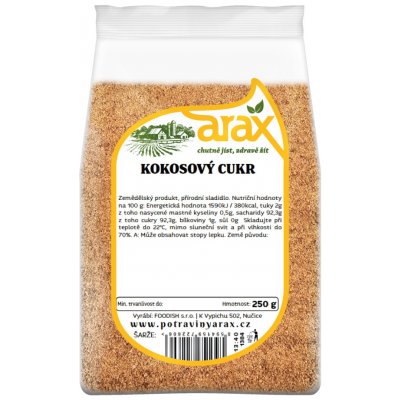 Arax Cukr kokosový hnědý 250 g – Zboží Mobilmania