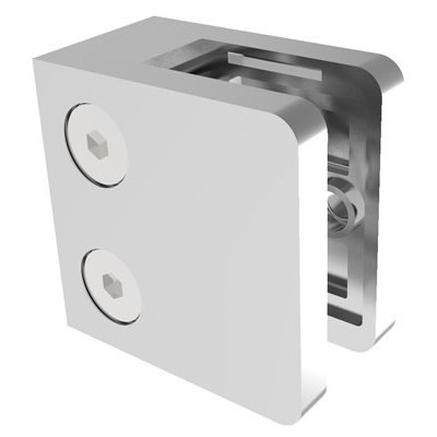 Hahn Steel Nerez držák skla 45 x 45 mm, pro profil - rovný – Sleviste.cz