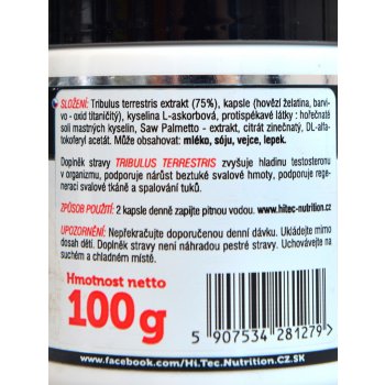 Hi Tec Nutrition Tribulus Terrestris 1000 100 kapslí