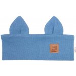 Baby Nellys Čelenka Cat s oušky pro děti Hand Made - jeans – Zboží Dáma