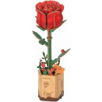 ROWOOD Dřevěné 3D puzzle Červená růže 106 ks – Sleviste.cz