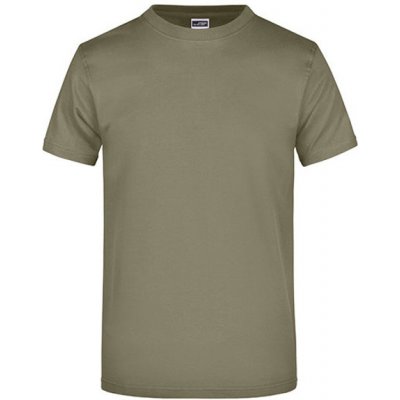 James+Nicholson základní triko ve vysoké gramáži bez bočních švů zelená olivová JN002 – Hledejceny.cz