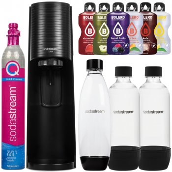 Sodastream Terra černá + 4 láhve