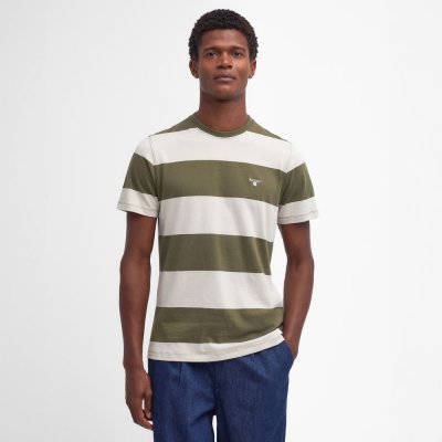 Barbour Whalton Striped T-Shirt Pale Sage