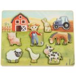 eliNeli dotykové vkládací puzzle pro děti Farma – Sleviste.cz