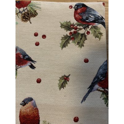 K-U ručně šitý běhoun vánoční Červený ptáček 70x130 cm – Zboží Mobilmania