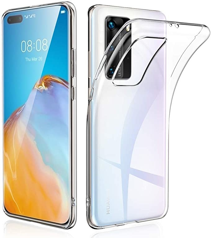 Pouzdro SES Silikonové Huawei P40 Lite - průhledné