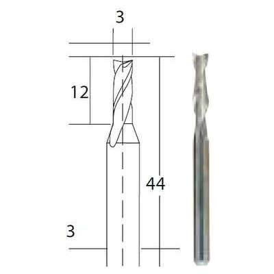 Proxxon 28761 Tvrdokovová spirálová fréza 3 mm – Zboží Mobilmania
