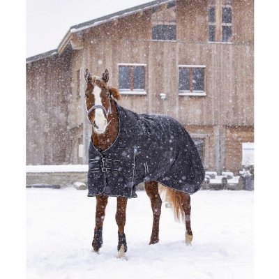 Riding World Lehká výběhová deka Oxford s fleecem black – Zboží Dáma