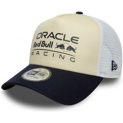 New Era RED BULL RACING 9FORTY TRUCKER Béžová Černá Bílá – Zboží Mobilmania