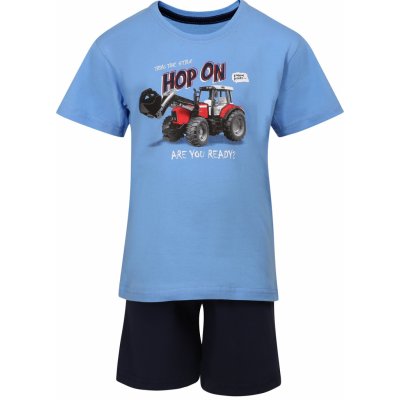 Cornette Kids Boy 222/100 Tractor chlapecké pyžamo modré – Zboží Dáma