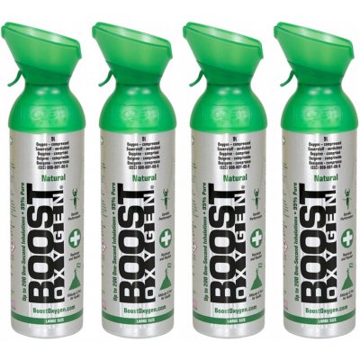 Boost Oxygen doplňkový kyslík v plechovce Přírodní Velký 4x9L – Hledejceny.cz