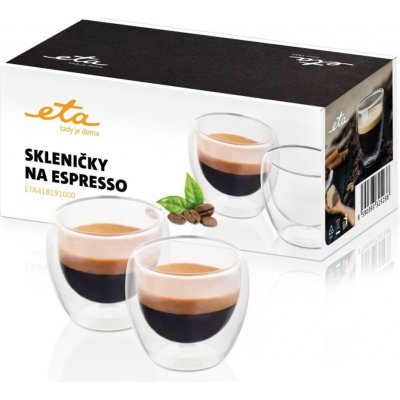 Eta Skleničky na espresso 4181 91000 2 x 80 ml – Zboží Mobilmania