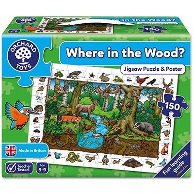 Orchard Toys Where in the Wood Jigsaw Puzzle & Poster – Zboží Mobilmania