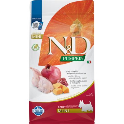 N&D (Farmina Pet Foods) N&D Pumpkin DOG Adult Mini Quail & Pomegranate 2kg