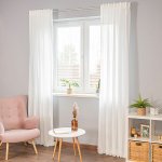 Dekorační JEMNÝ závěs s tunýlkem a zadními poutky BASIC bílá 145x250 cm (cena za 1 kus) MyBestHome – Hledejceny.cz
