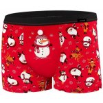 Cornette Vánoční boxerky Tattoo Snowman červené – Zboží Mobilmania