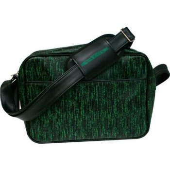 Matrix Code black messenger bag