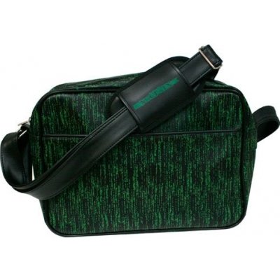 Matrix Code black messenger bag