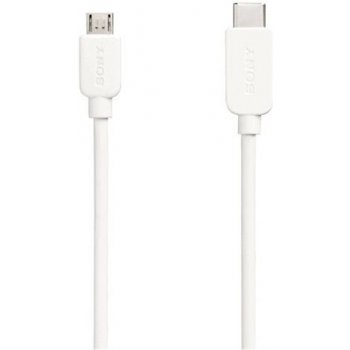 Sony CP-CB100 USB-C na Micro-USB 2.0, 100cm, bílý