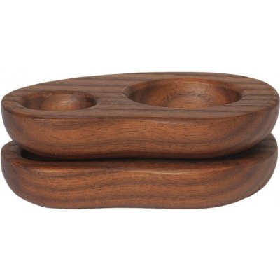 Ferm Living stojan na vejce Cairn dark brown 2 ks – Zboží Dáma