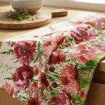 Bellatex 324 KVĚTINY 50 x 60 cm vínová – Zboží Mobilmania