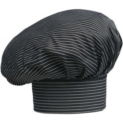 EGOCHEF Vysoká kuchařská čepice EGOchef- jemné bílé pásy E-7000054A – Sleviste.cz