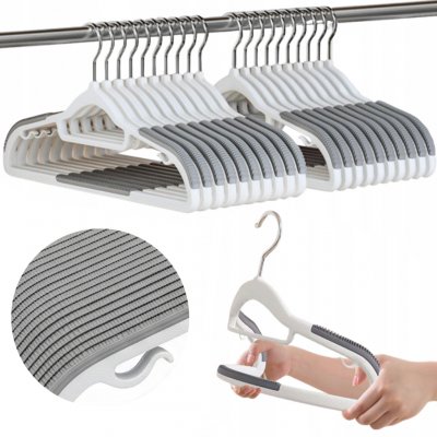 SEVERNO Home Sada protiskluzových ramínek SOFTY 20 kusů šedá – Sleviste.cz