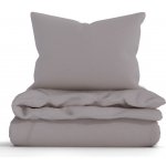 MKLuzkoviny.cz bavlna povlečení Renforcé Jasmine šedohnědá 140x200 70x90 – Hledejceny.cz