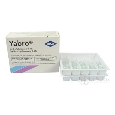 Yabro roztok k rozprašování s kyselinou hyaluronovou 0,3%, sterilní 10 x 3 ml – Hledejceny.cz