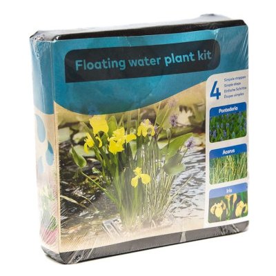 Set plovoucí ostrov 24 cm (Pontederia, Acorus, Iris) (Kompletní sada vodních rostlin do jezírka) – Zboží Dáma