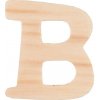 Dekorace Drewmax Dřevěné písmenko B