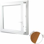 ALUPLAST Plastové okno jednokřídlo zlatý dub/bílé 60x50 – Zboží Mobilmania