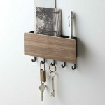 !!!Yamazaki Hnědý dřevěný nástěnný věšák na klíče Rin 9,5 x 18 cm – Hledejceny.cz