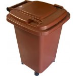 Max D50WBR popelnice 50 l hnědá s kolečky – Zboží Mobilmania