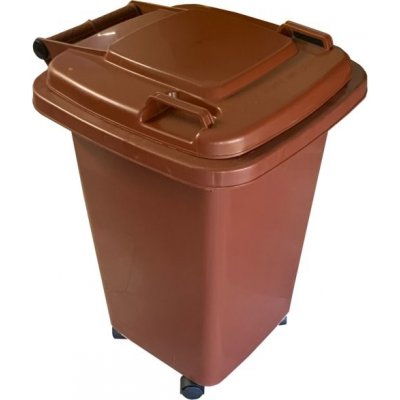 Max D50WBR popelnice 50 l hnědá s kolečky – Zboží Mobilmania