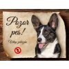 Autovýbava Sport hobby Cedulka Welsh Corgi Cardigan Pozor pes zákaz CP1097 20 x 15 cm