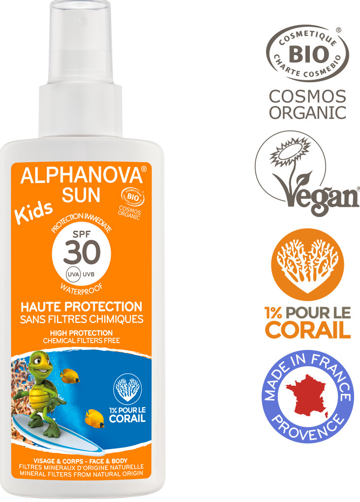 Alphanova Sun Bio Kids opalovací spray SPF30 125 ml od 369 Kč - Heureka.cz