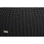 Justin Design Pletený puf malý šedý temný – Zboží Dáma