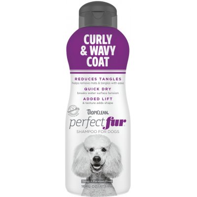 TropiClean PerfectFur šampon pro psy s kudrnatou srstí 2 x 473 ml – Zboží Dáma