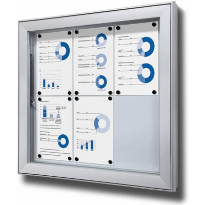 Jansen Display Venkovní magnetická vitrína 6 x A4 – Zboží Mobilmania