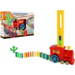 Teddies Lokomotiva/Vlak domino stavěcí plast 16cm na baterie se zvukem – Hledejceny.cz
