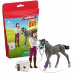 Schleich Horse Club Sada péče o koně s trakénským hříbětem 42752 – Zboží Dáma